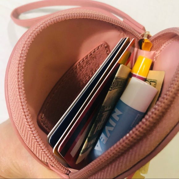 Lauren Conrad Pink Cat Circle Wristlet - Picture 7 of 8